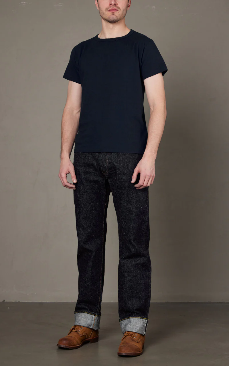 Samurai Jeans SJ2PST-Crew Plain Crew Neck 2-Pack T-Shirt Navy - Image 2