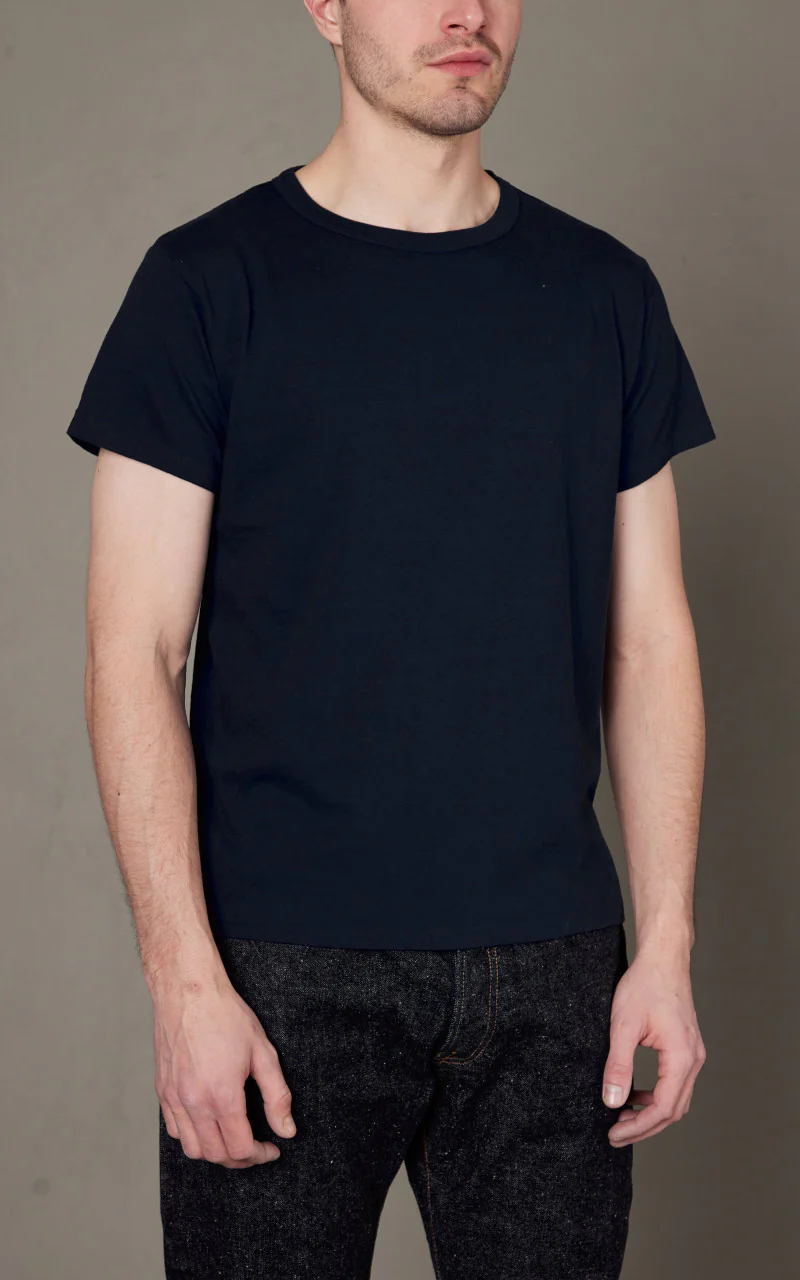 Samurai Jeans SJ2PST-Crew Plain Crew Neck 2-Pack T-Shirt Navy - Image 3