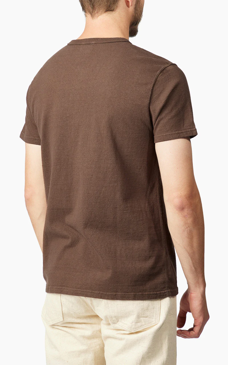 Samurai Jeans SJST-SC01 Japanese Cotton Made Crew Neck Tee Kuri Dark - Image 6
