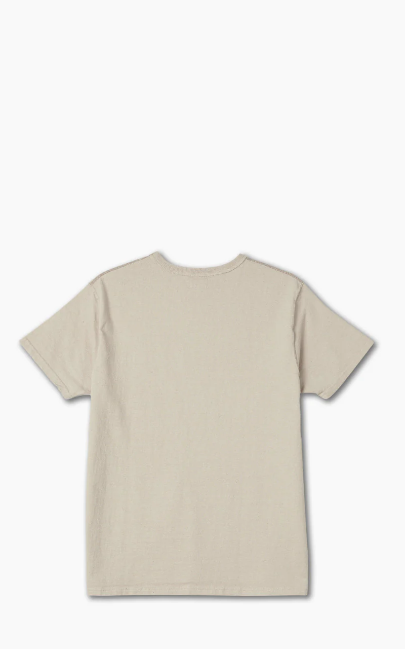 Samurai Jeans SJST-SC01 Japanese Cotton Made Crew Neck Tee Kuri Light - Image 3