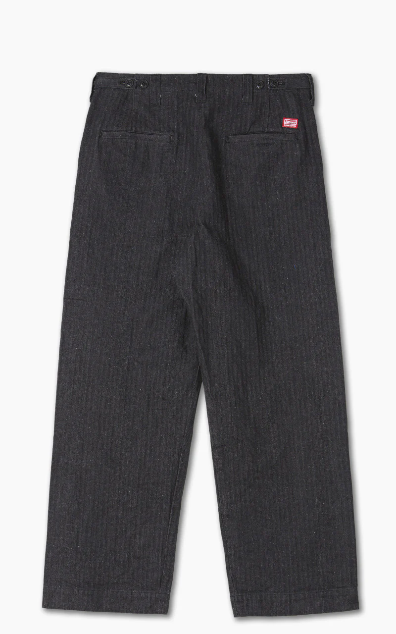 Samurai Jeans SWC600C23-HB Wide Work Pants Neppy HBT Black 13oz - Image 3