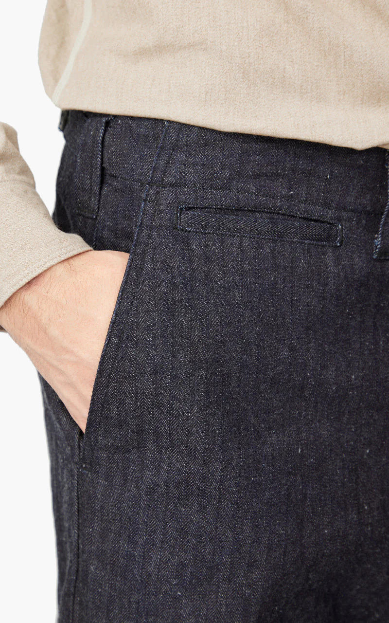 Samurai Jeans SWC600C23-HB Wide Work Pants Neppy HBT Indigo 13oz - Image 5
