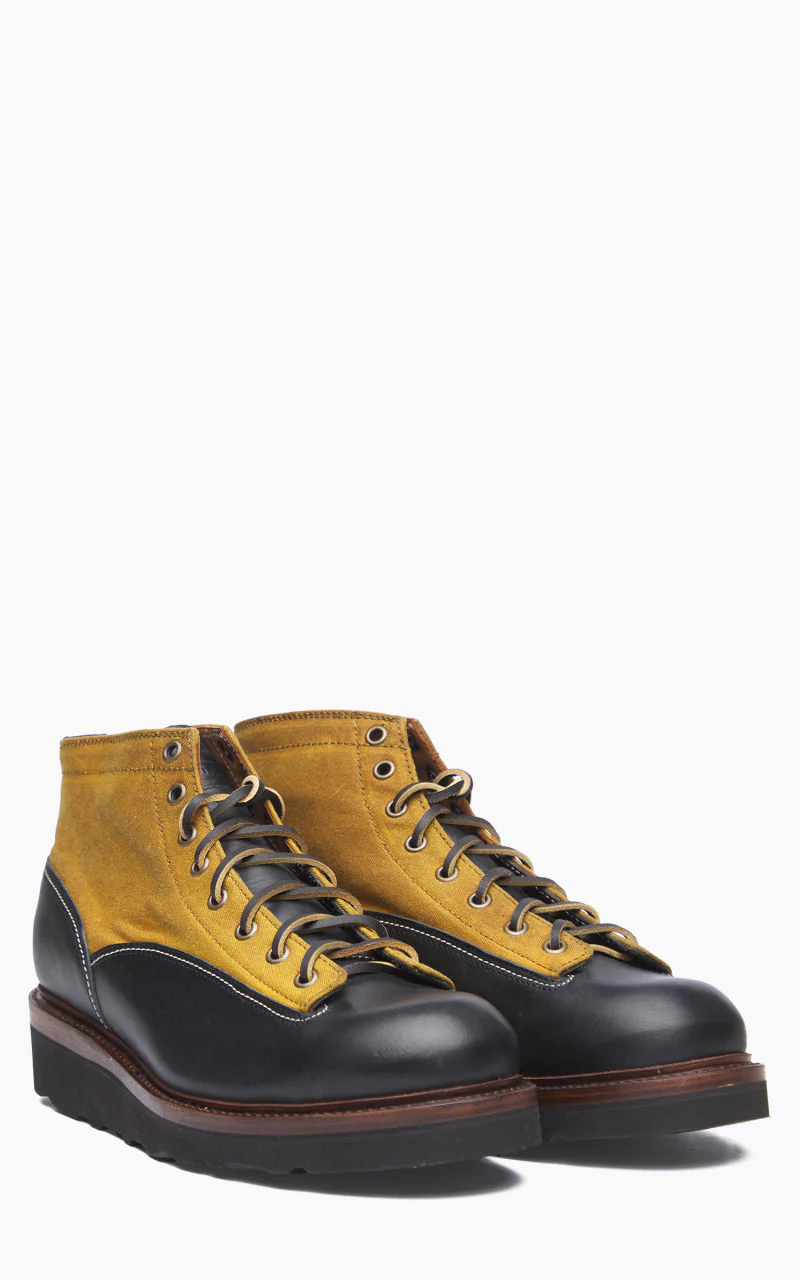 Sandmann Prisoner Boots Black Waxed Gold - Image 2