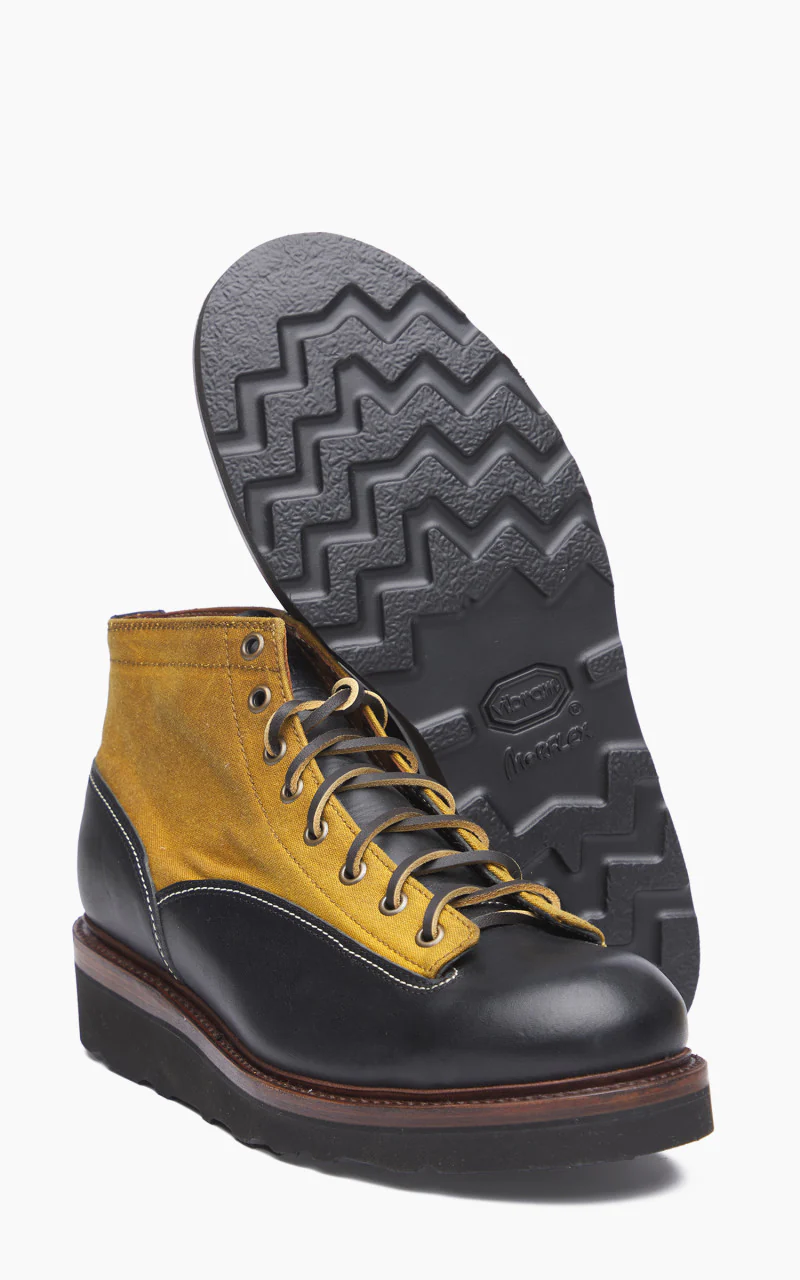 Sandmann Prisoner Boots Black Waxed Gold - Image 3