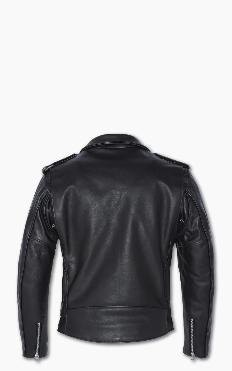 Schott NYC 613 One Star Perfecto Motorcycle Leather Jacket Black - Image 4