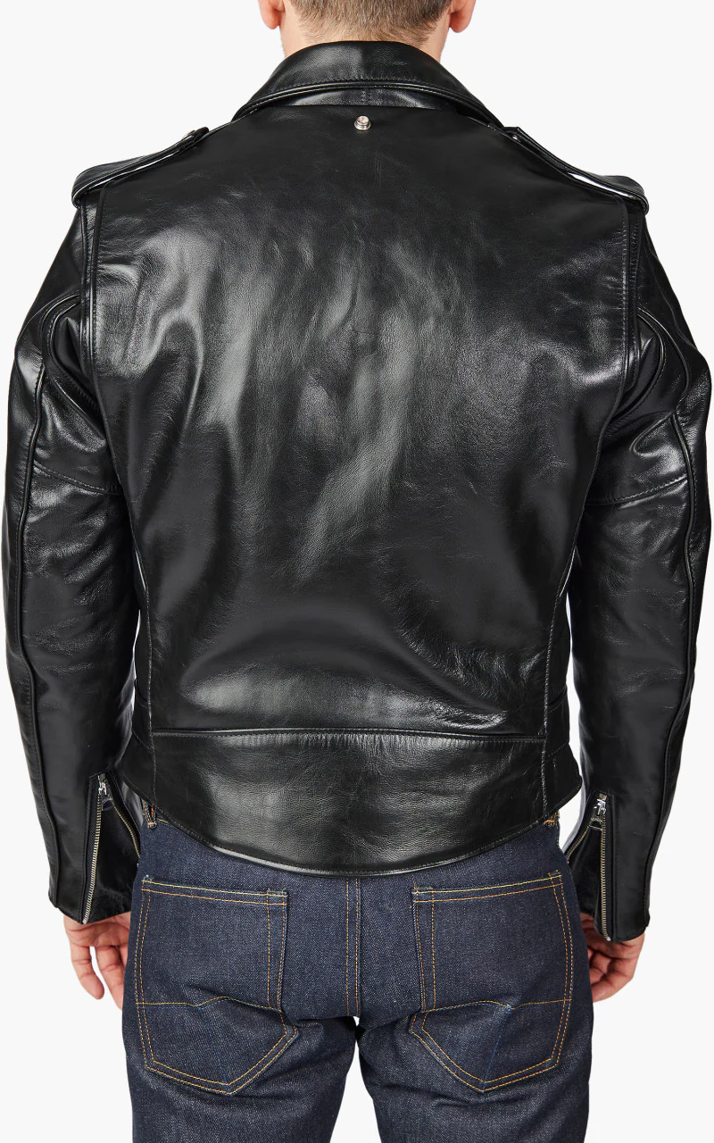Schott NYC 618HH Horsehide Perfecto Leather Jacket Black - Image 8