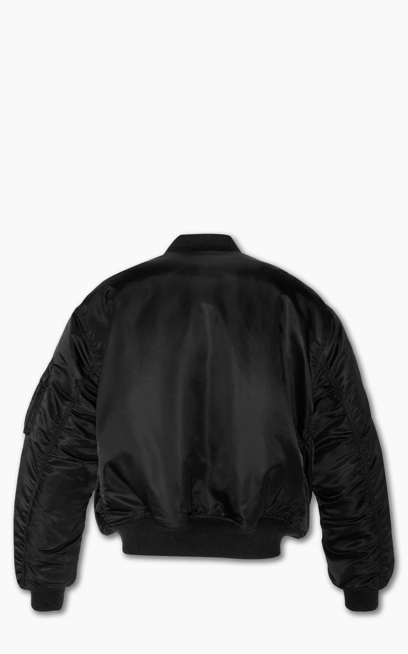 Schott NYC Airforce 90s Fit MA-1 Bomber Jacket Black - Image 3