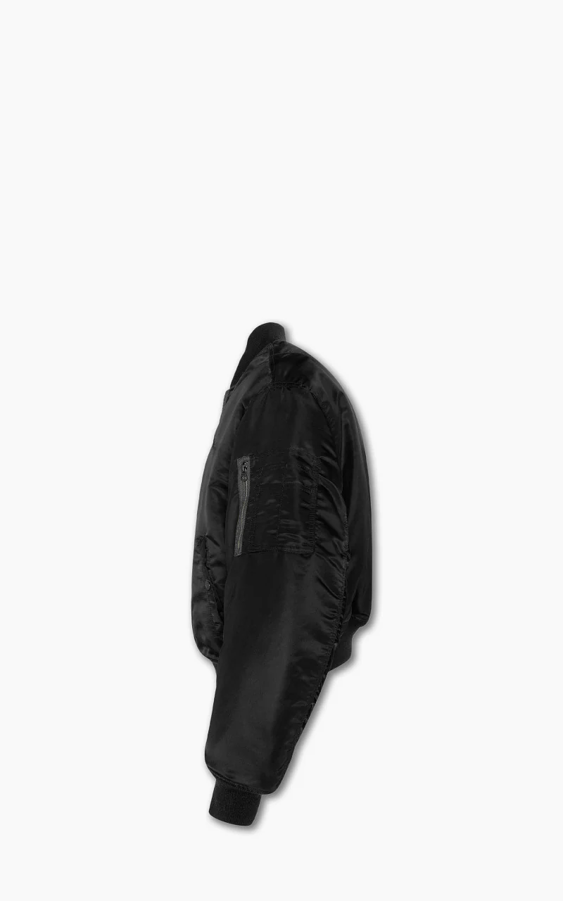 Schott NYC Airforce 90s Fit MA-1 Bomber Jacket Black - Image 7