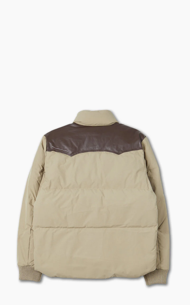 Schott NYC Blackburn Rancher Puffer Jacket Beige - Image 3
