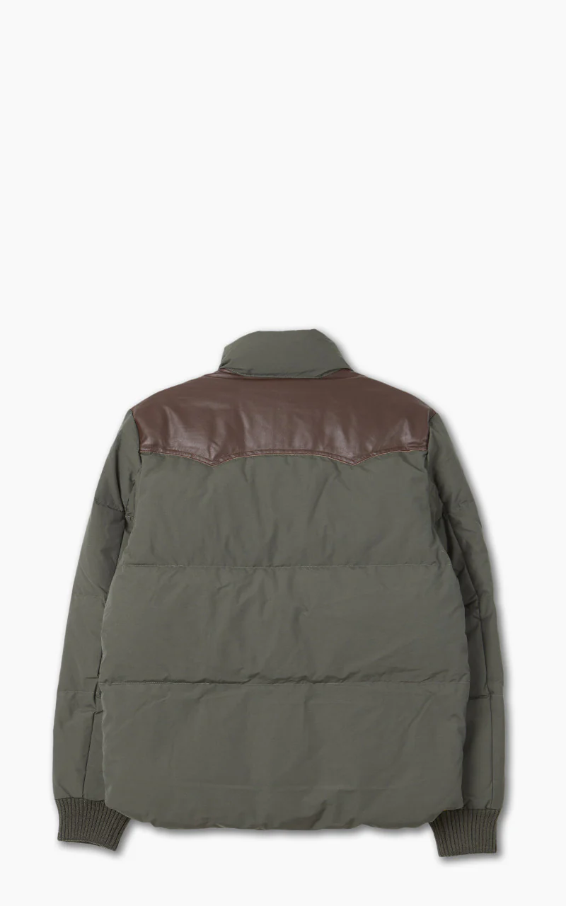Schott NYC Blackburn Rancher Puffer Jacket Khaki - Image 3