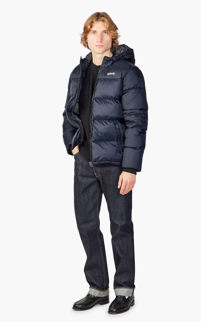 Schott NYC IDAHO2 Puffer Jacket Navy - Image 2