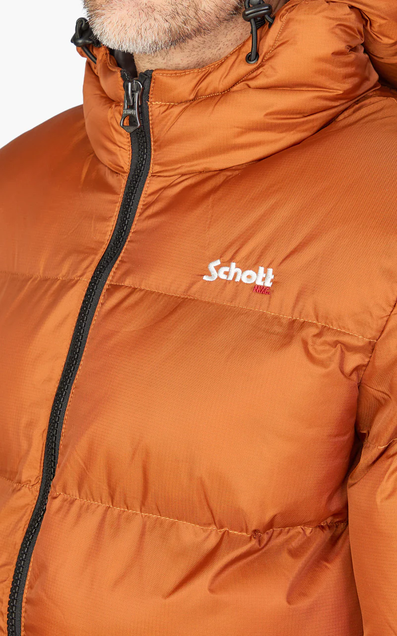 Schott NYC IDAHO2 Puffer Jacket Rust - Image 6