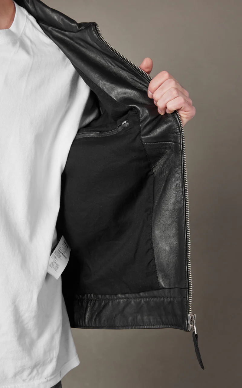 Schott NYC LC Tampa Leather Jacket Black - Image 8