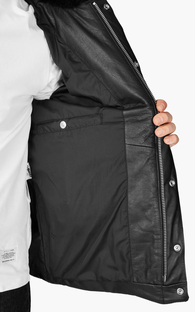 Schott NYC LCDAYTON Rancher Puffer Jacket Black/Black - Image 7