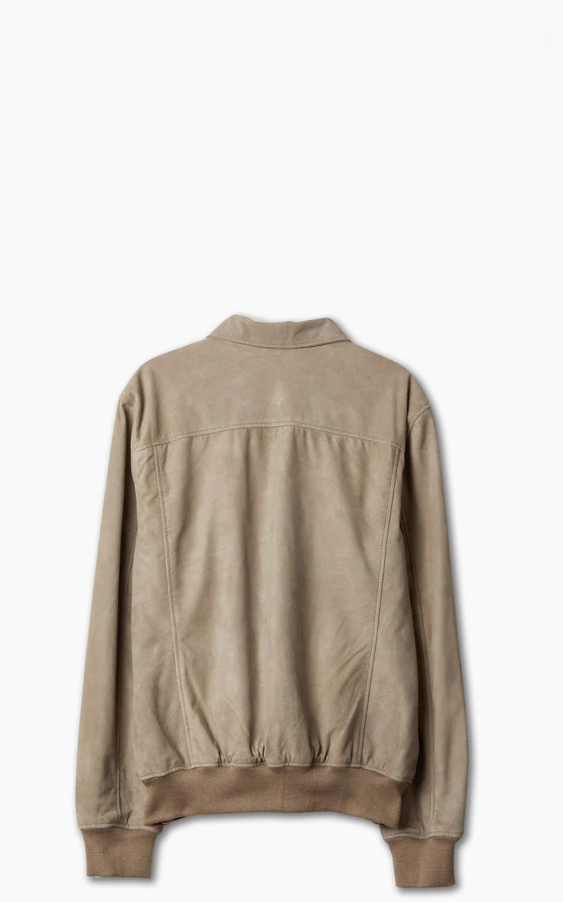 Schott NYC LCYALESS Jacket Suede Dark Beige - Image 3