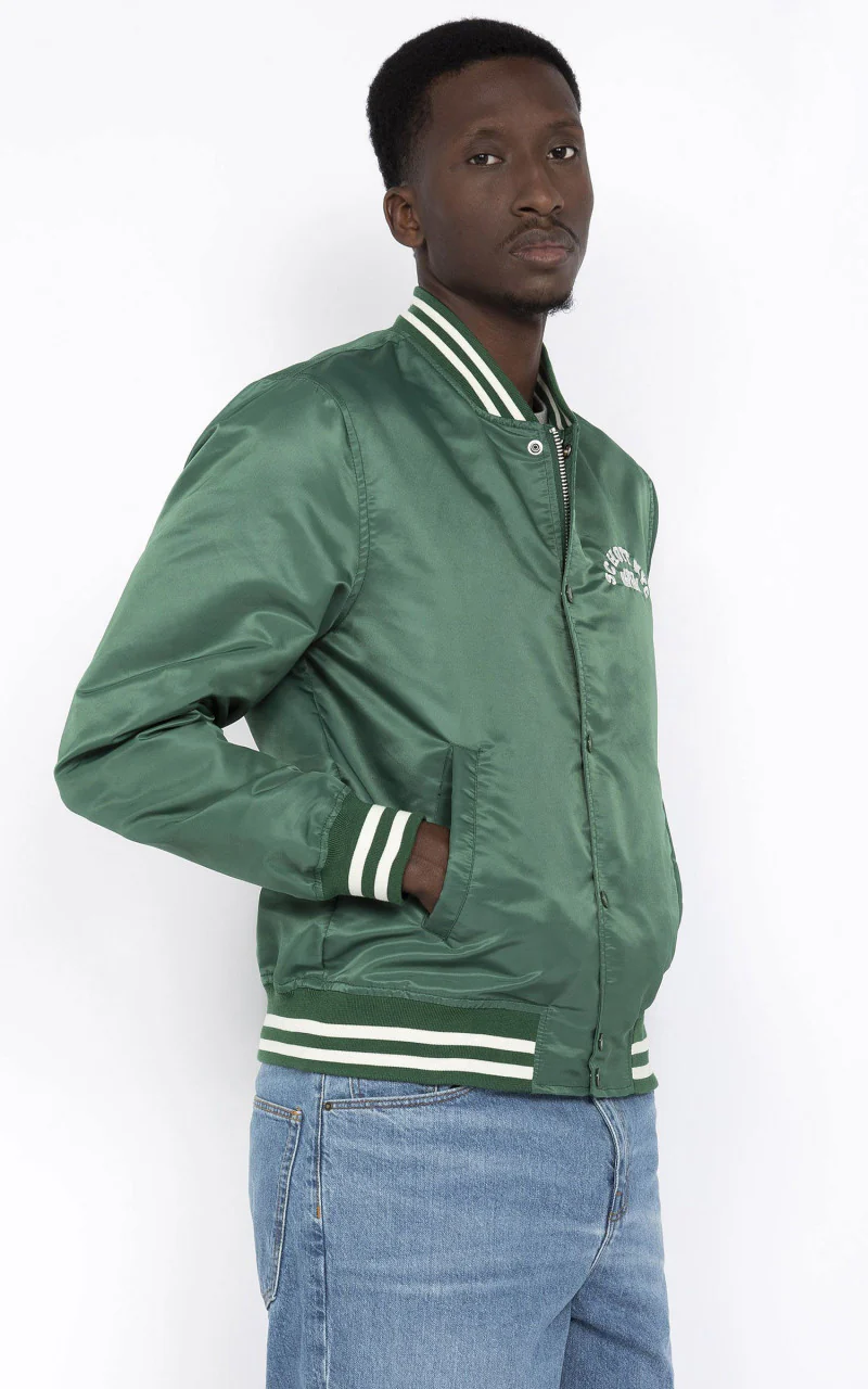 Schott NYC Princeton1 Varsity Jacket Green - Image 4