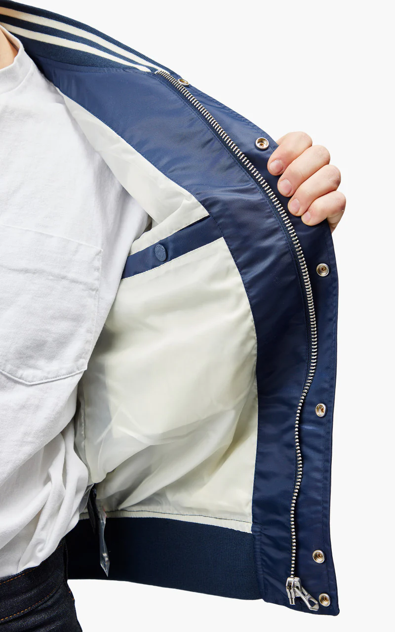 Schott NYC Princeton1 Varsity Jacket Midnight - Image 10