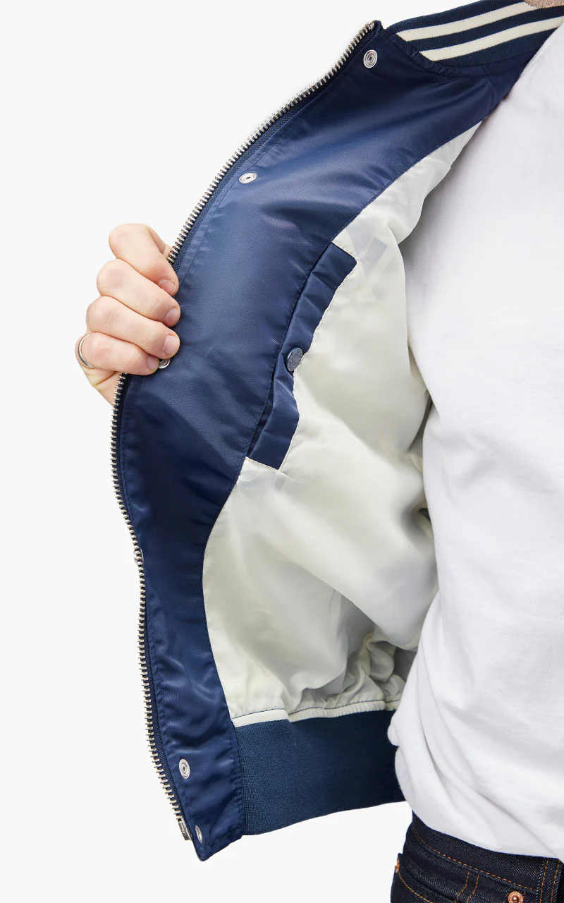 Schott NYC Princeton1 Varsity Jacket Midnight - Image 9