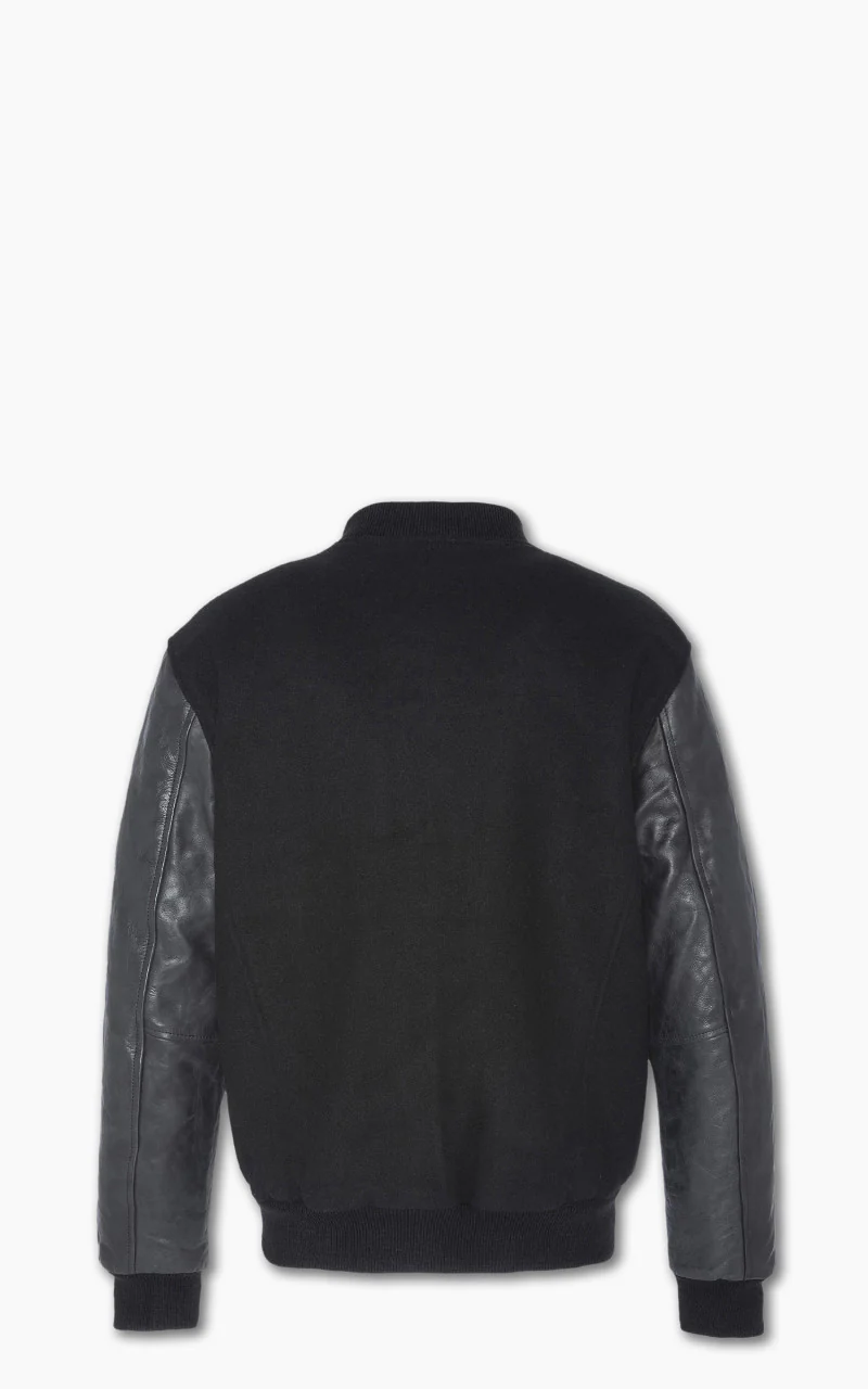 Schott NYC Varsity Jacket LCUSA Black/Black - Image 3