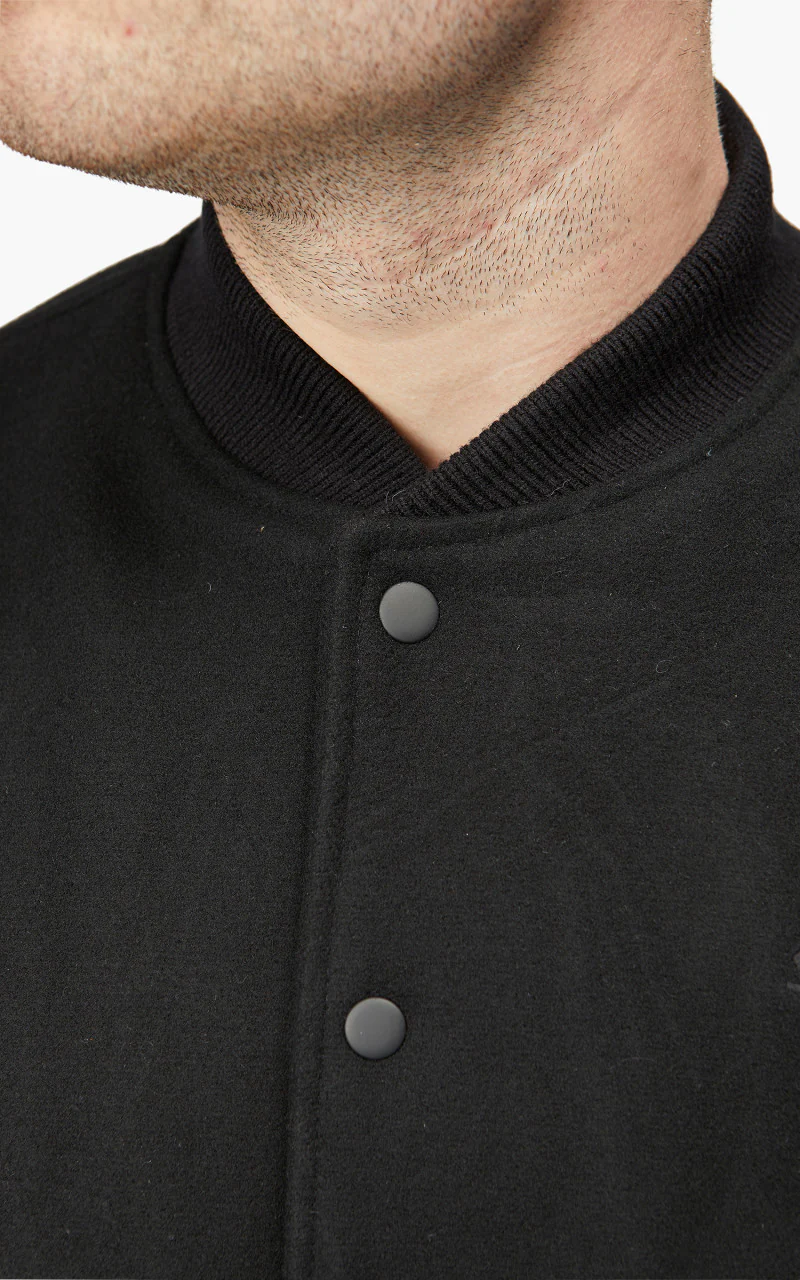 Schott NYC Varsity Jacket LCUSA Black/Black - Image 7