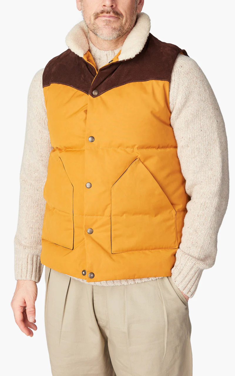 Shangri-La Heritage Bivacco Western Down Vest Yellow - Image 2