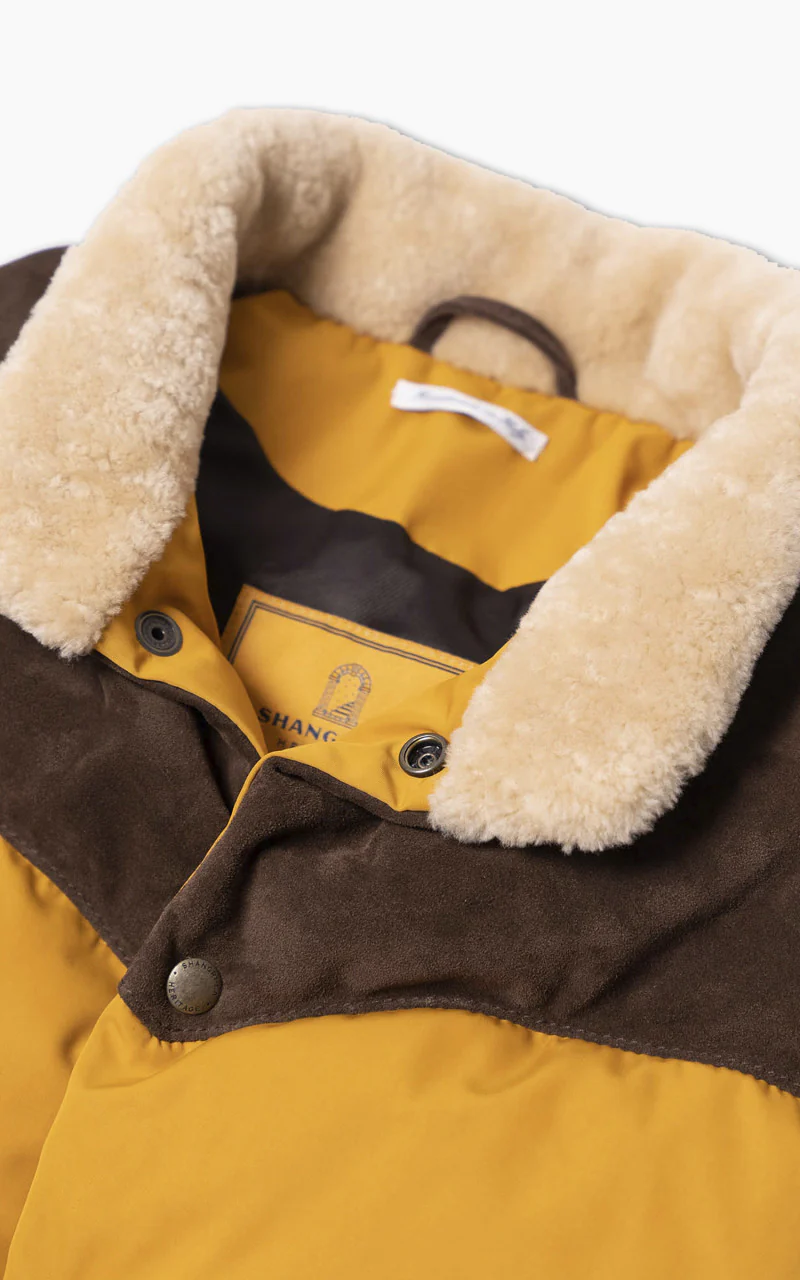Shangri-La Heritage Bivacco Western Down Vest Yellow - Image 7
