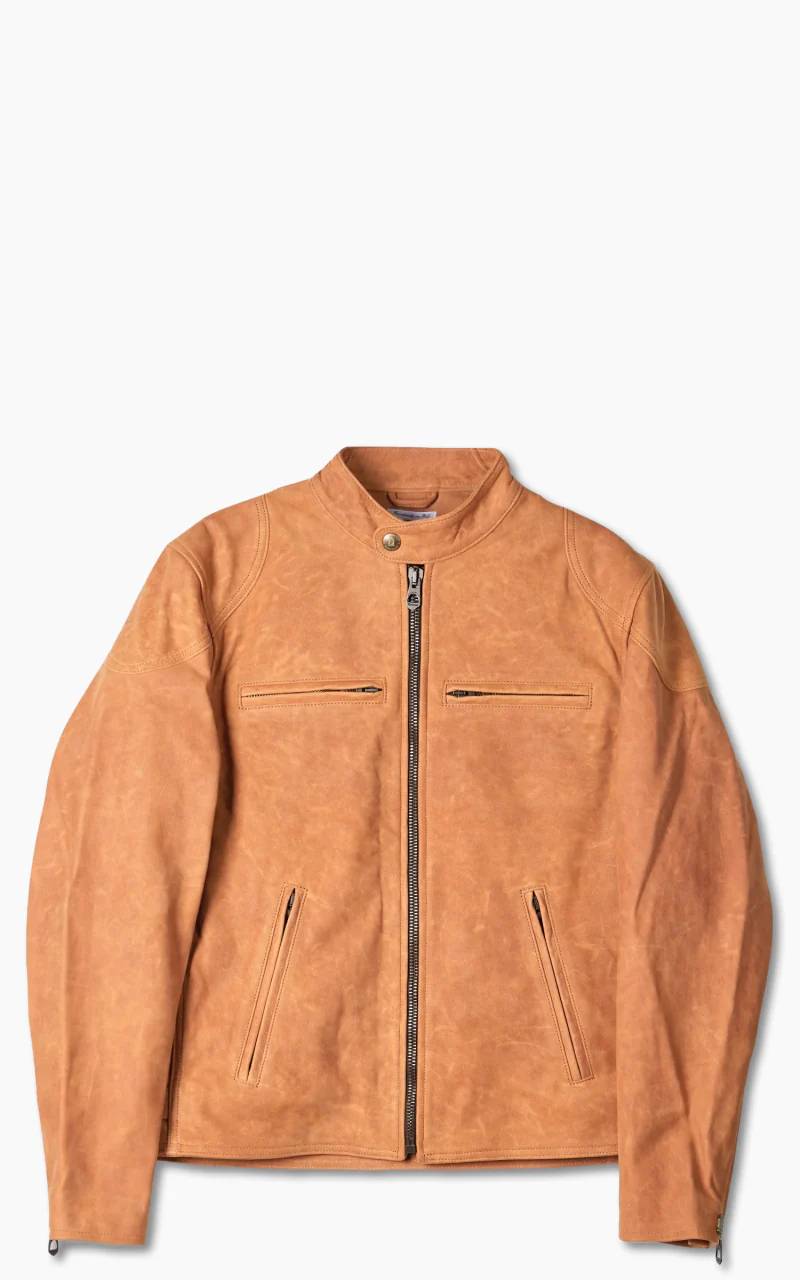 Shangri-La Heritage Café Racer Leather Jacket Nubuck
