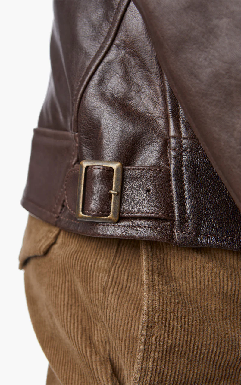 Shangri-La Heritage Cossack Lambskin Leather Jacket Testa di Moro - Image 10