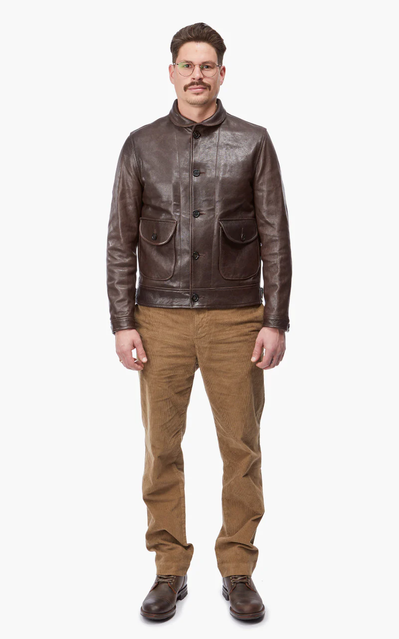 Shangri-La Heritage Cossack Lambskin Leather Jacket Testa di Moro - Image 6