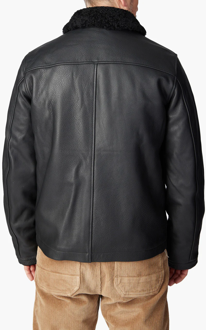 Shangri-La Heritage Deck N-1 Aniline Leather Jacket Black - Image 10