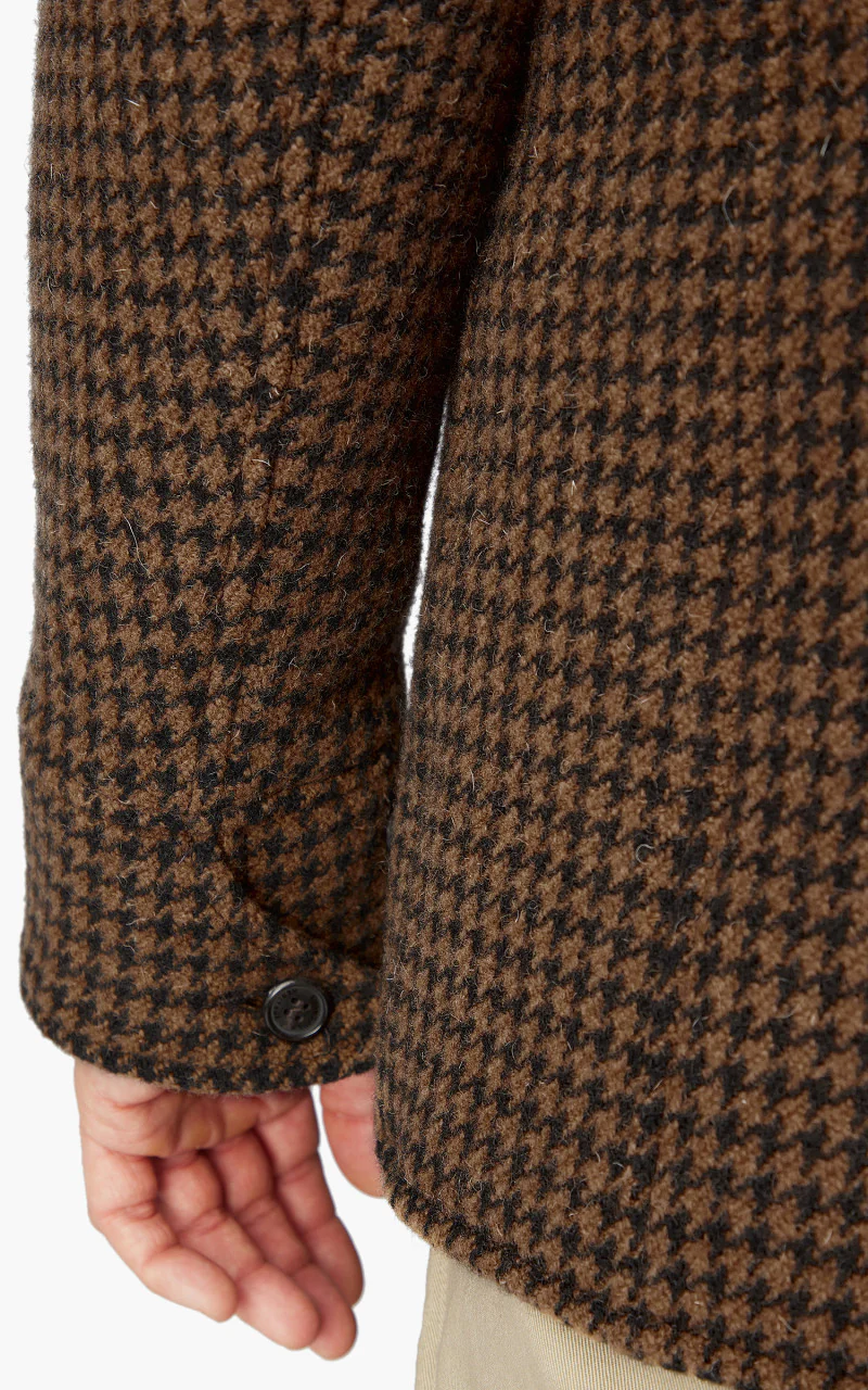 Shangri-La Heritage Enzo Wool Car Coat Pied de Poule - Image 11