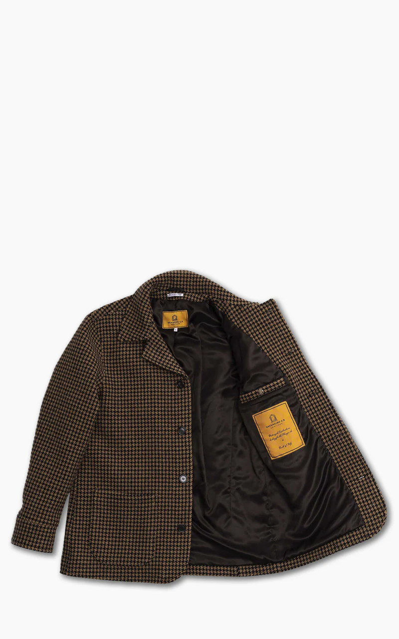 Shangri-La Heritage Enzo Wool Car Coat Pied de Poule - Image 3