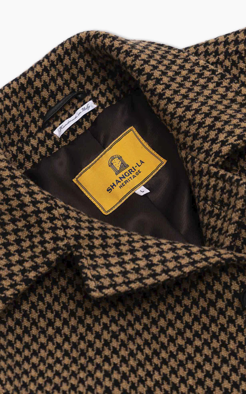 Shangri-La Heritage Enzo Wool Car Coat Pied de Poule - Image 5