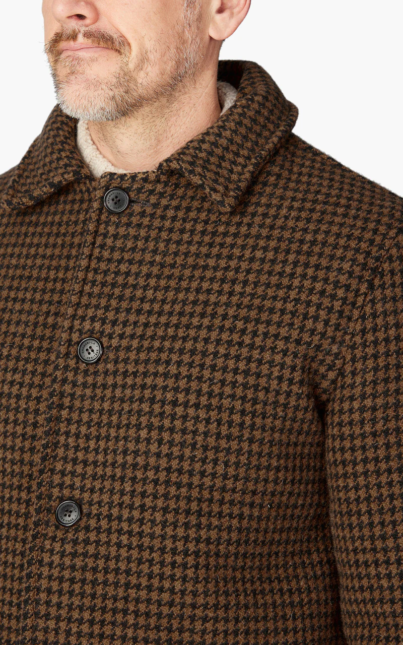 Shangri-La Heritage Enzo Wool Car Coat Pied de Poule - Image 6