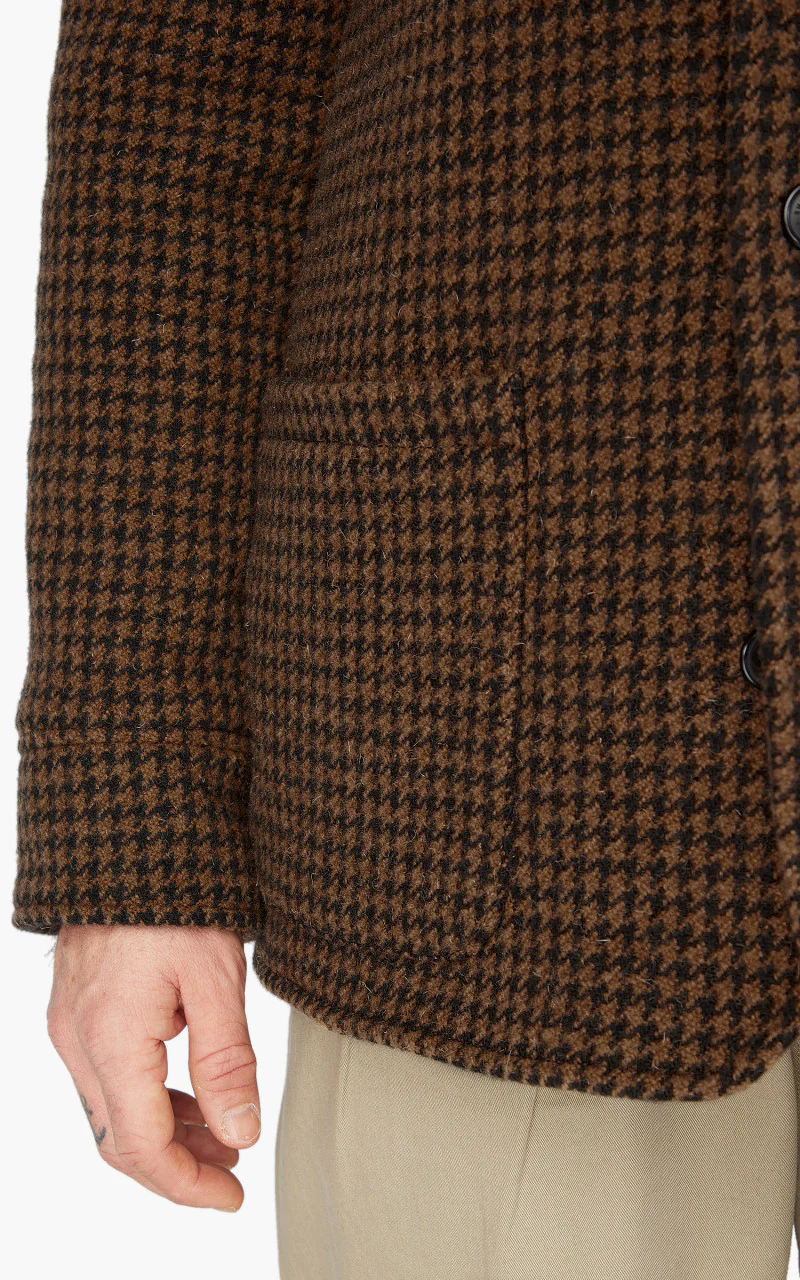 Shangri-La Heritage Enzo Wool Car Coat Pied de Poule - Image 8