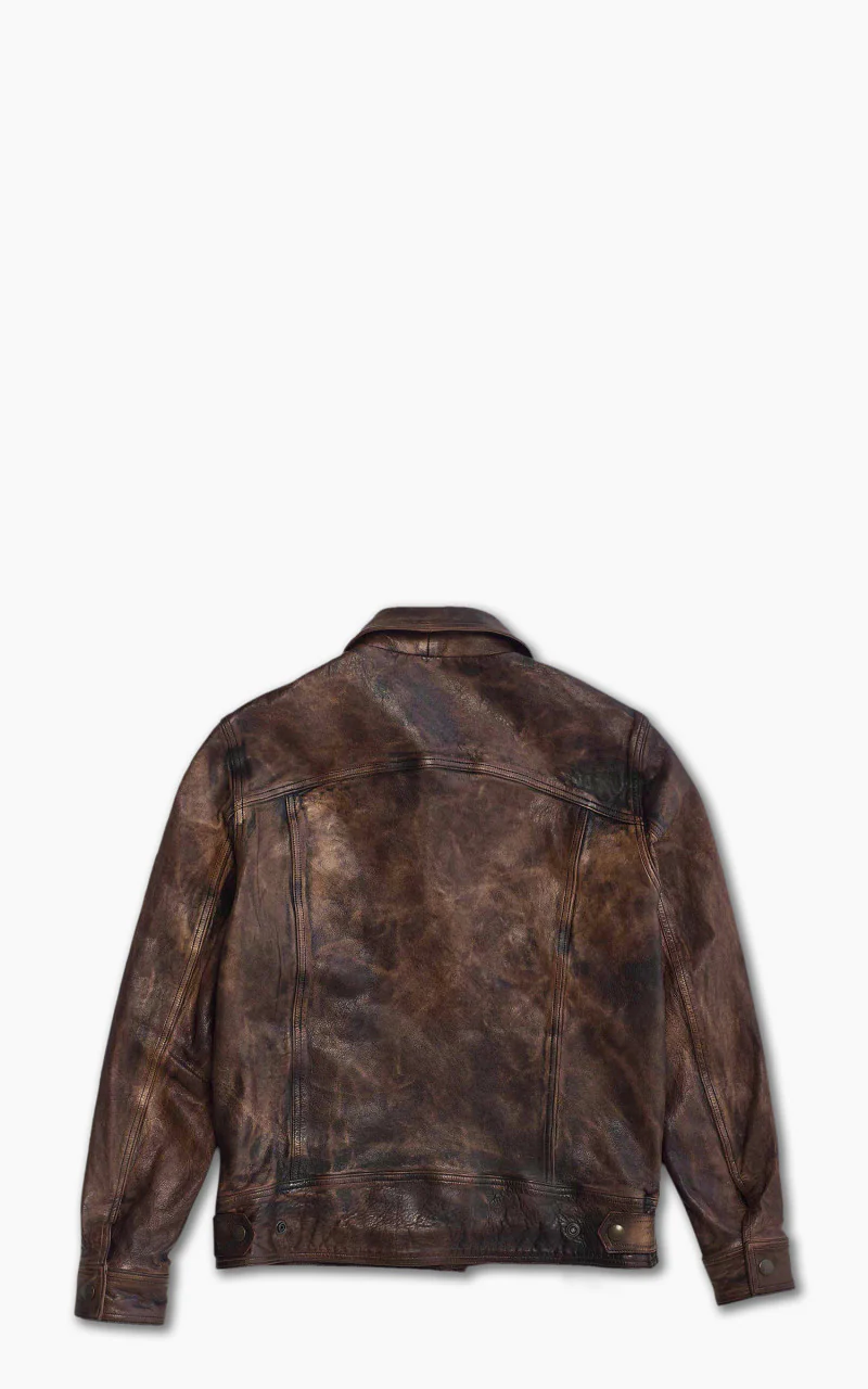 Shangri-La Heritage Terracotta Leather Jacket Bruciato - Image 5