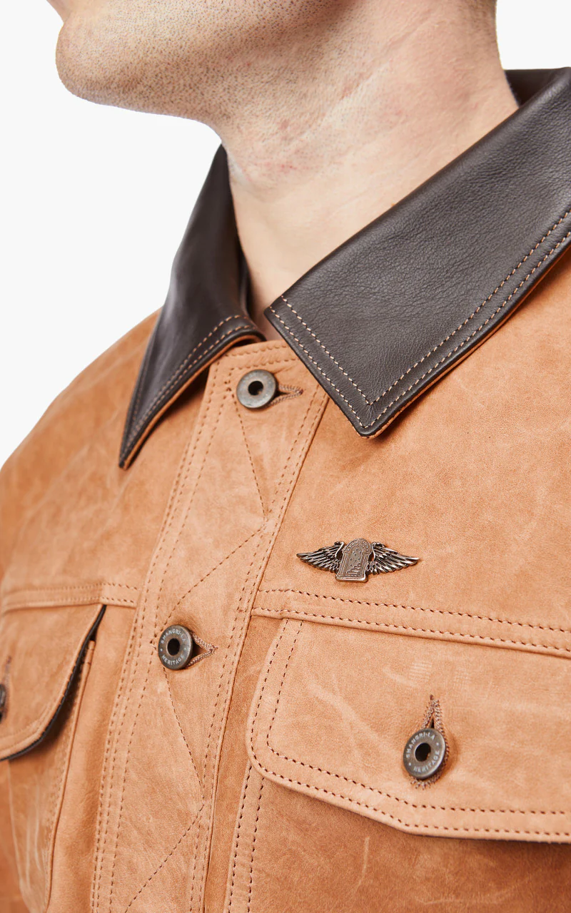 Shangri-La Heritage Terracotta Western Jacket Nubuck - Image 4