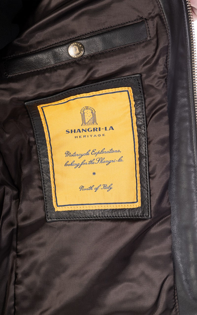 Shangri-La Heritage Varenne Leather Jacket Black - Image 8