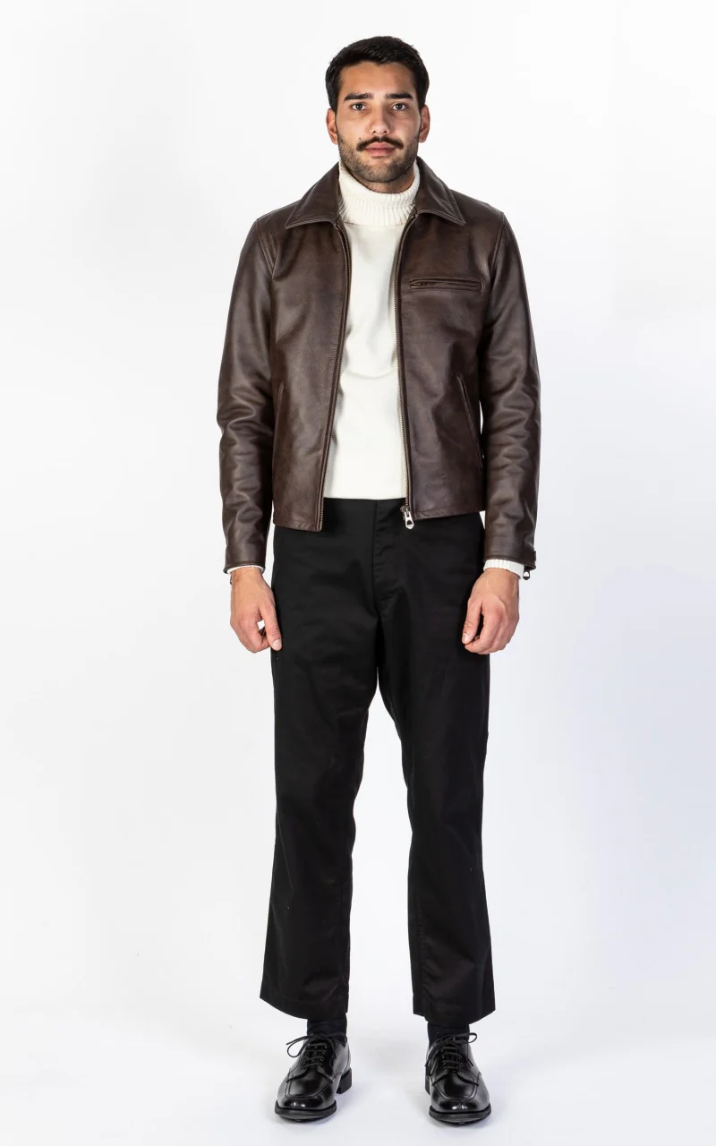Shangri-La Heritage Varenne Leather Jacket Brown - Image 2
