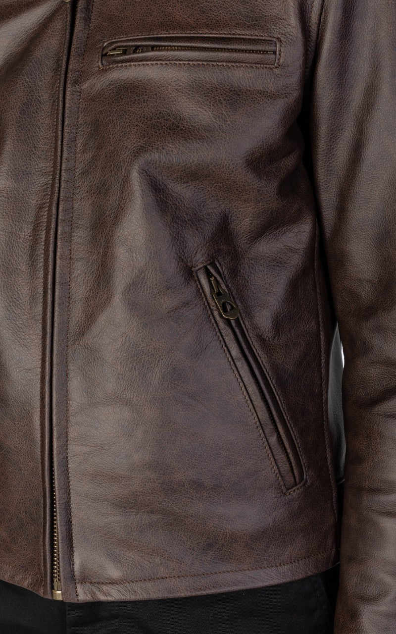 Shangri-La Heritage Varenne Leather Jacket Brown - Image 8