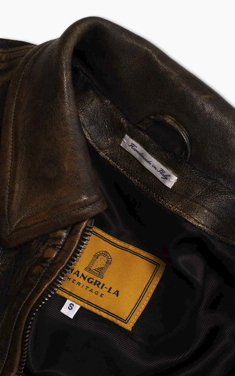 Shangri-La Heritage Varenne Leather Jacket Deserto - Image 3