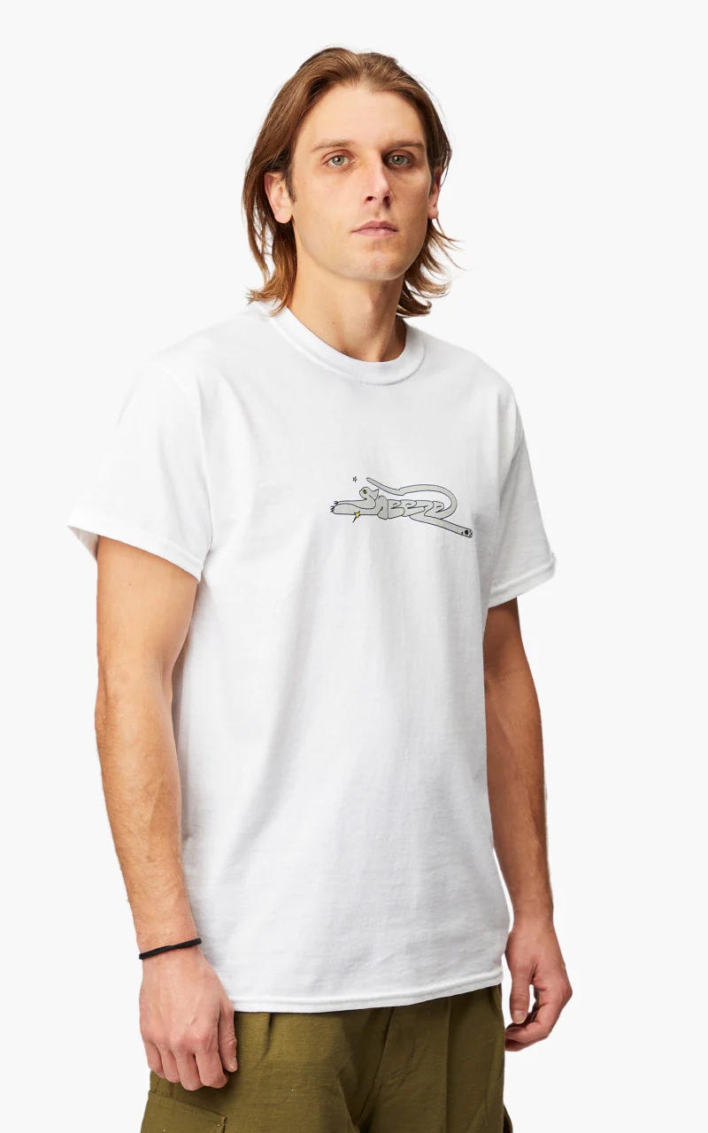 Sneeze Cat Tee White - Image 4