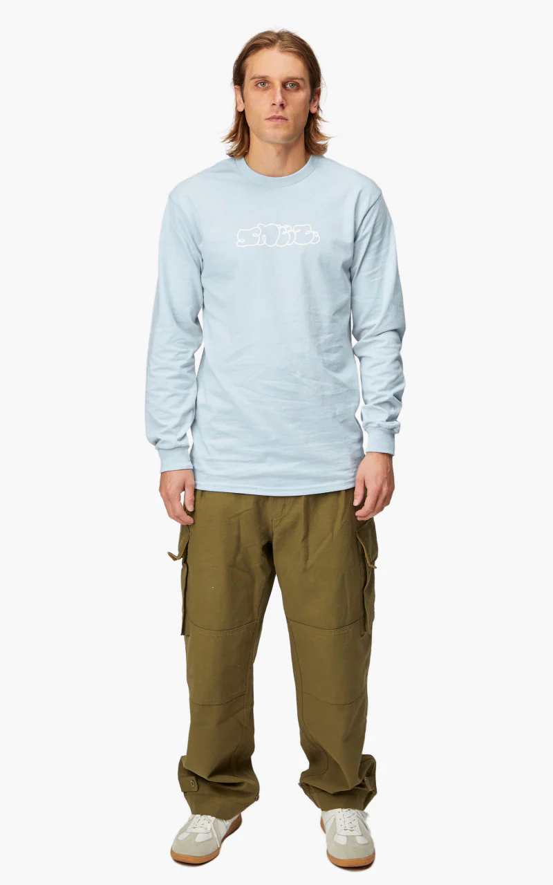 Sneeze Logo Longsleeve Tee Skyblue - Image 2