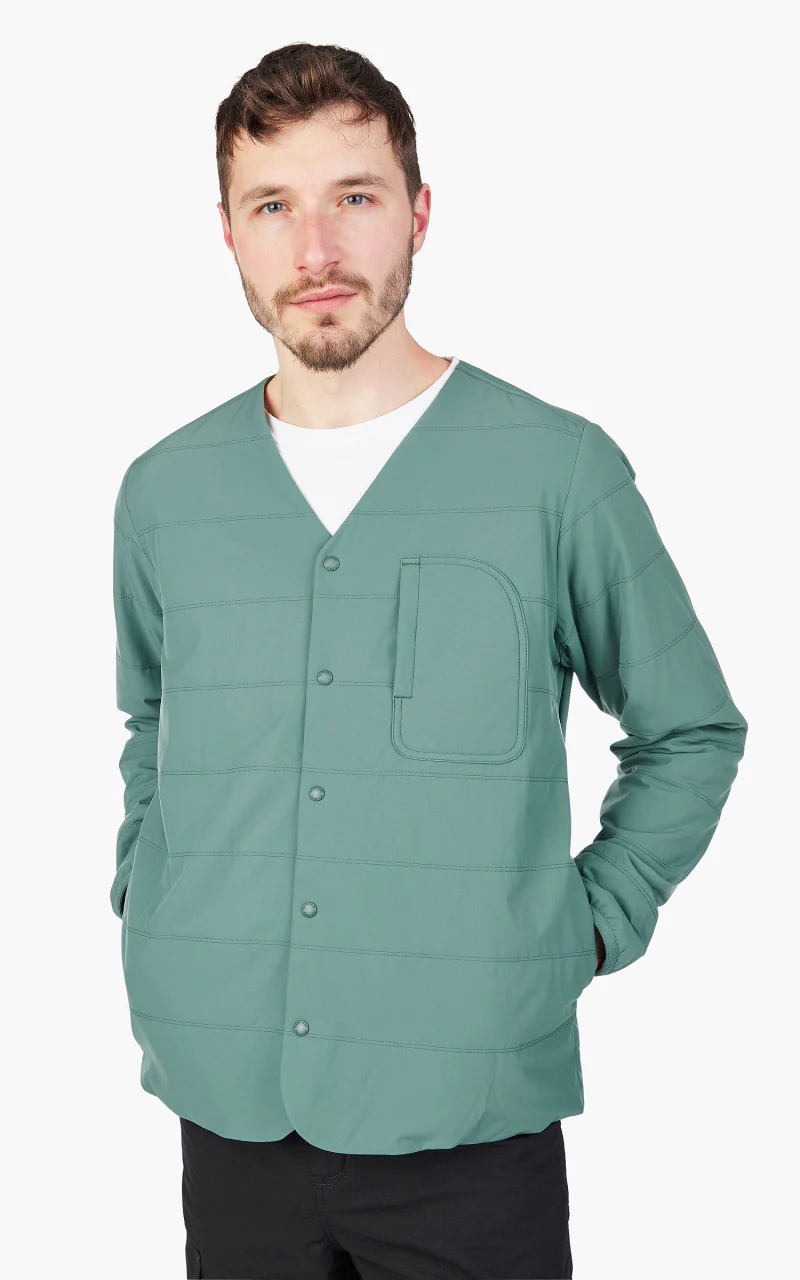 Snow Peak Flexible Insulated Cardigan Balsam Green - Image 4