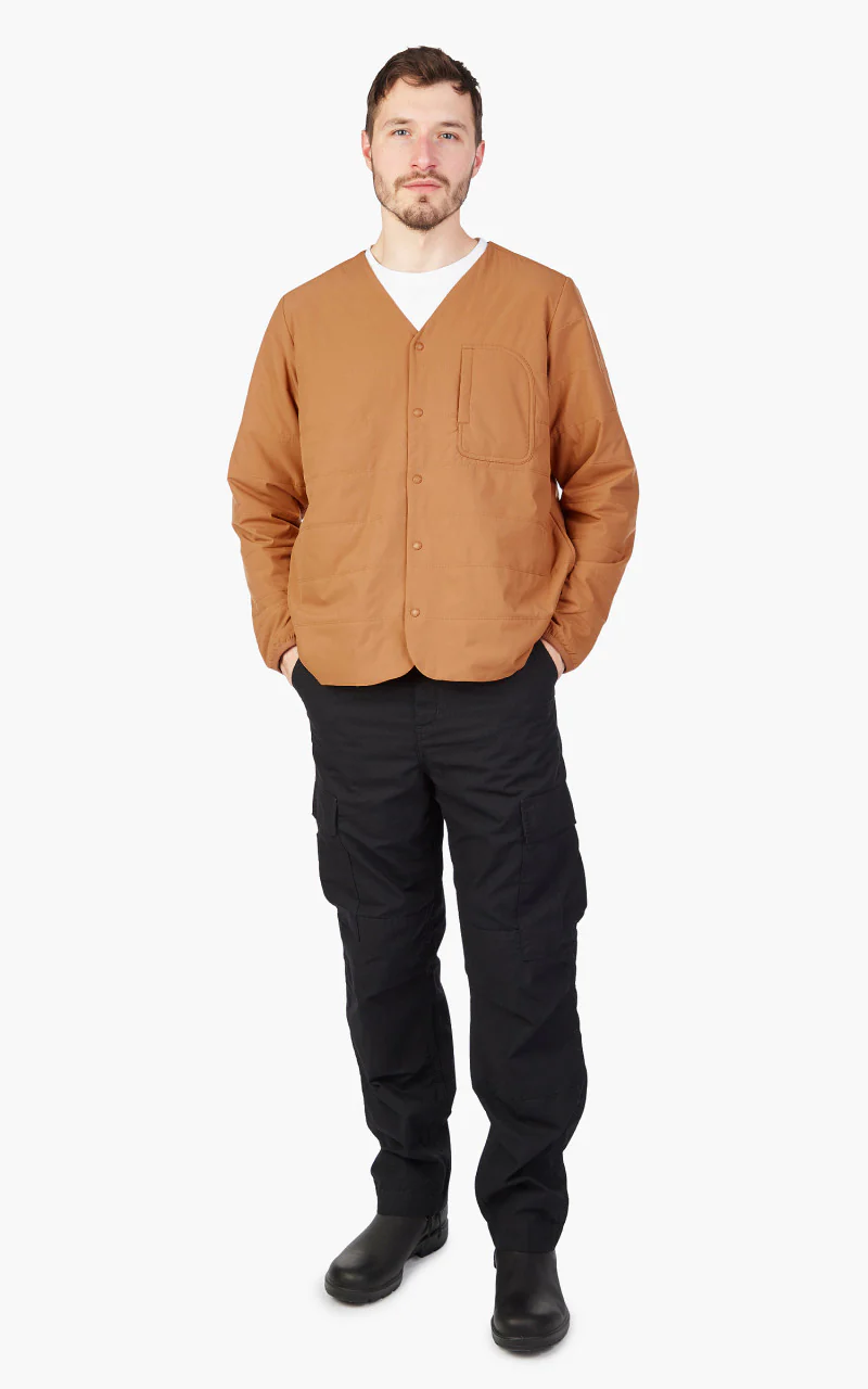 Snow Peak Flexible Insulated Cardigan Brown - Image 3