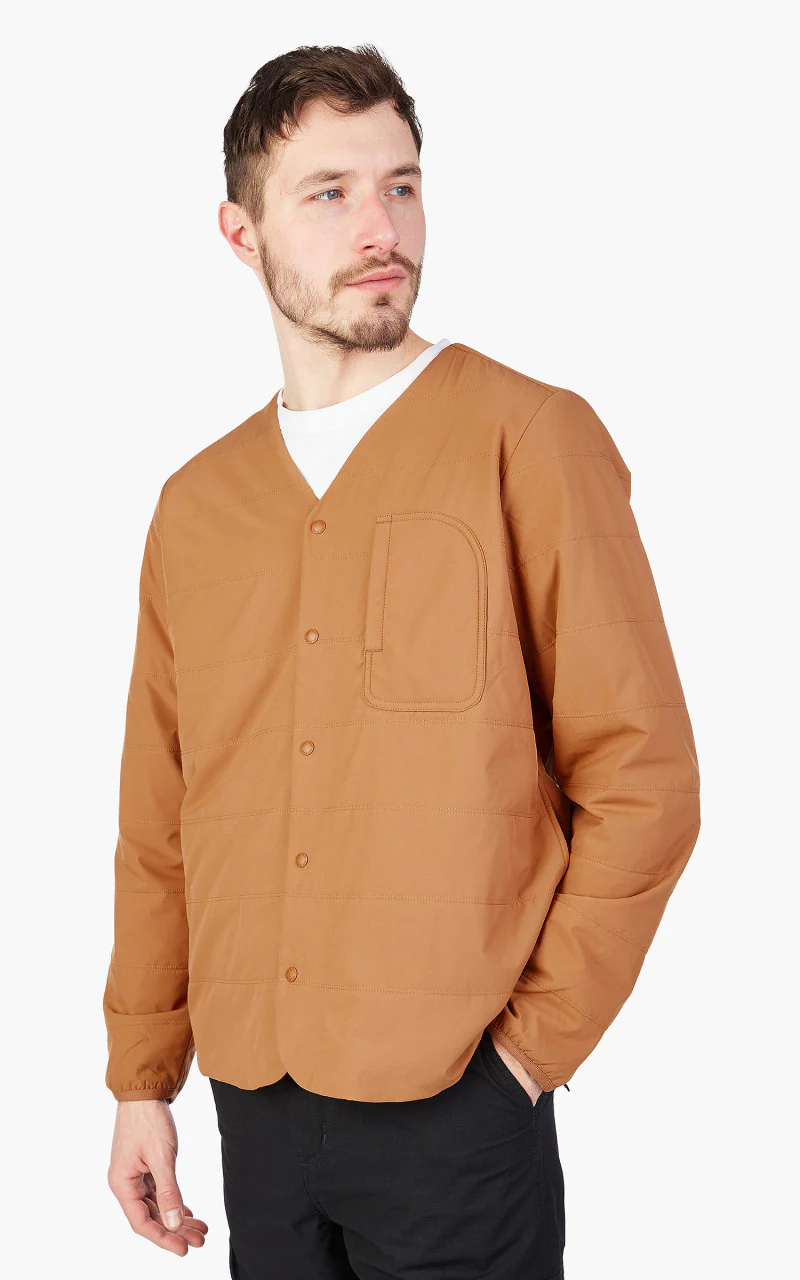 Snow Peak Flexible Insulated Cardigan Brown - Image 4