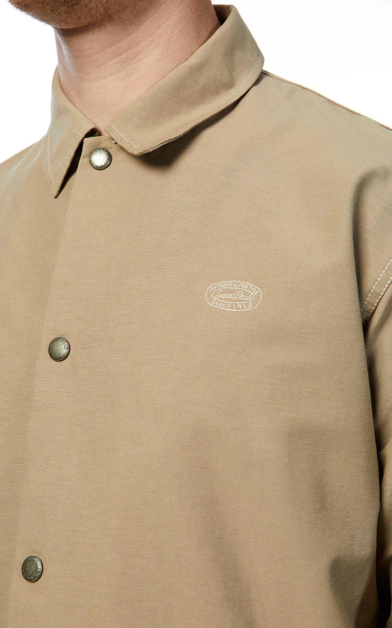 Snow Peak Light Mountain Cloth Jacket Beige - Image 8