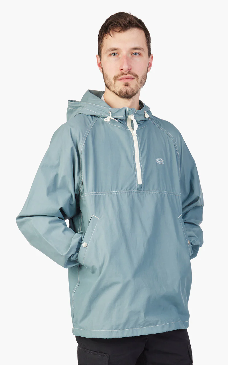 Snow Peak Light Mountain Cloth Parka Blue - Image 4