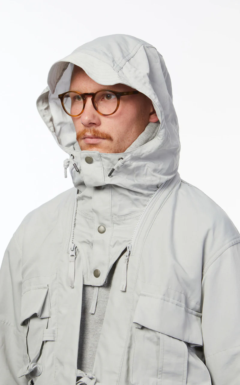 Snow Peak Ny/Paper Cloth Jacket Ice Grey - Image 11