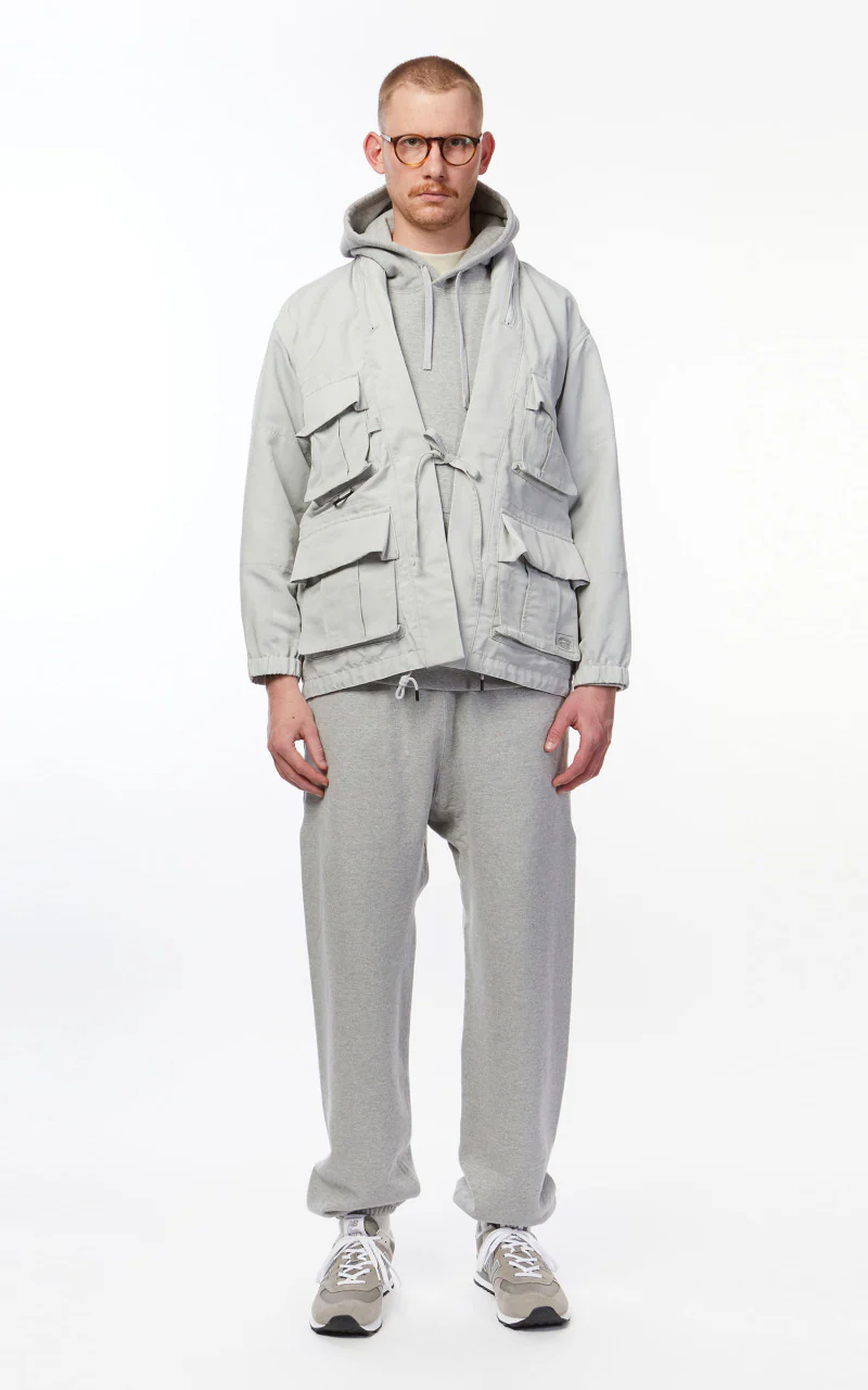 Snow Peak Ny/Paper Cloth Jacket Ice Grey - Image 2
